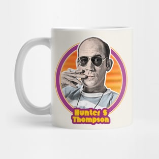 Hunter S Thompson // Retro Styled Fan Art Design Mug